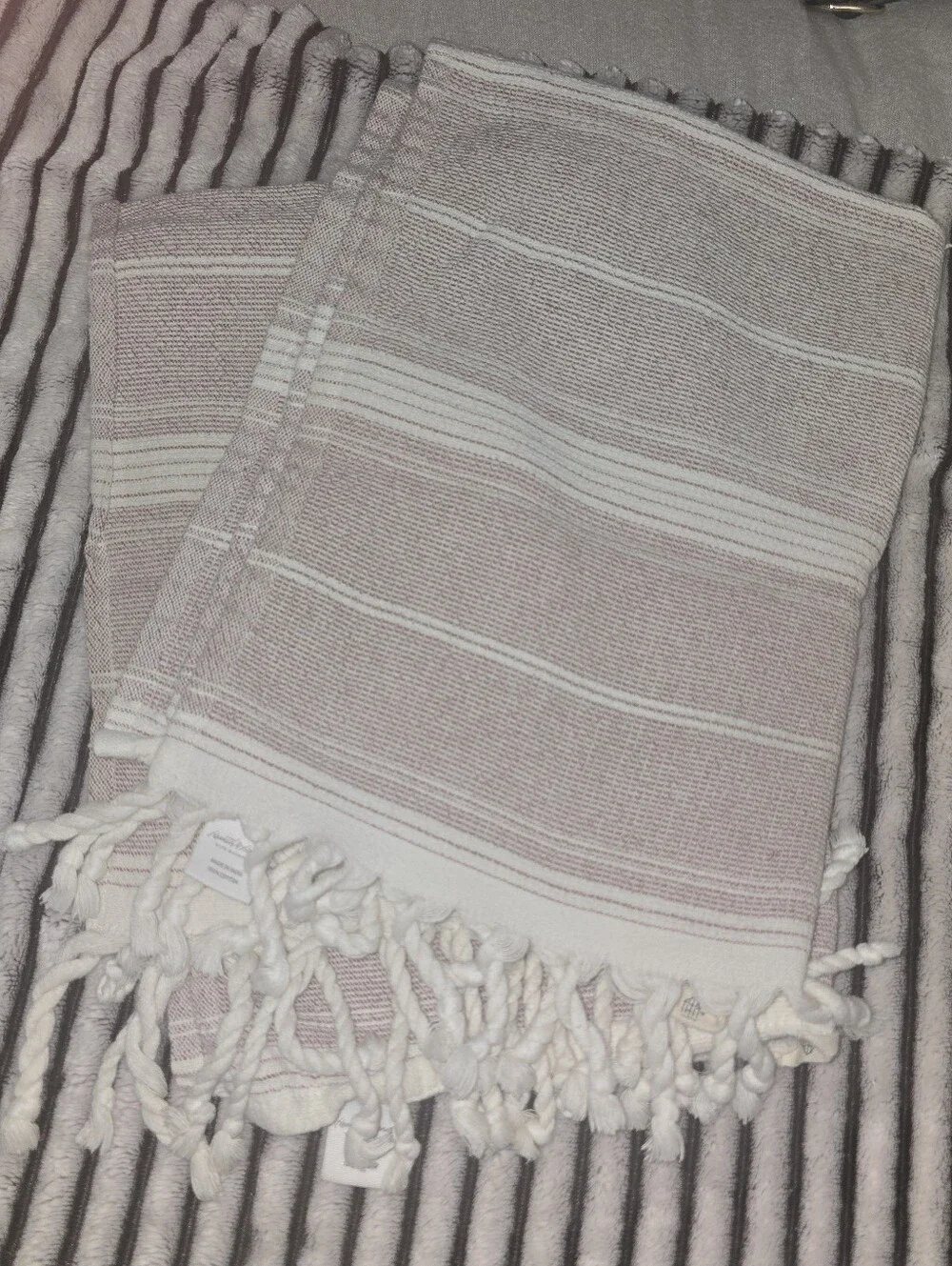 Hearth & Hand MAGNOLIA Striped Hand Towels Set Of 2